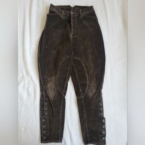 Chipie Vintage Brown Corduroy Women Riding Breeches